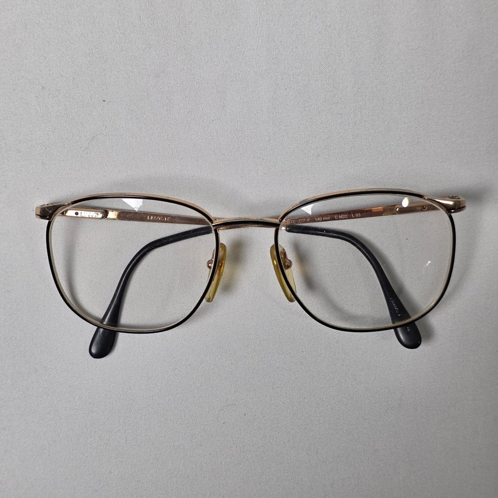 Lacoste Eyeglass Frames 54-18-140‎ Gold Vintage Metal Frame 777F Vintage 1980s